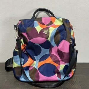 CONRUSER Women's Convertible Backpack Purse Shoulder Bag School Office Commute